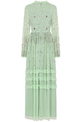 Agnes Sequin Maxi Dress - Green